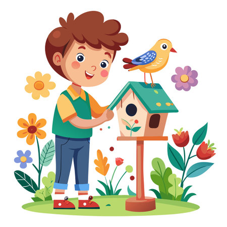 Illustration of painting activityのイラスト素材