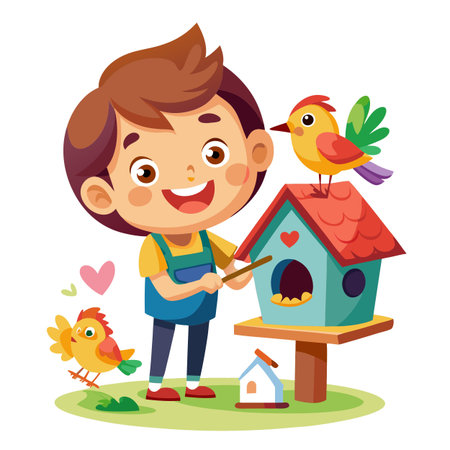 Illustration of painting activityのイラスト素材