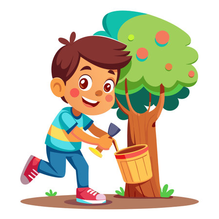 Illustration of painting activityのイラスト素材