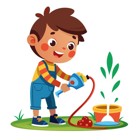 Illustration of painting activityのイラスト素材