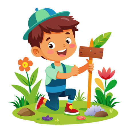 Illustration of painting activityのイラスト素材