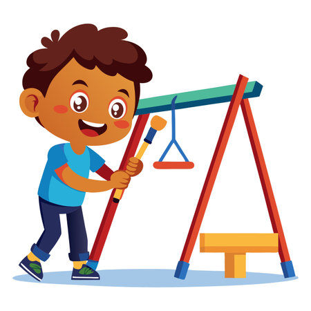 Illustration of painting activityのイラスト素材