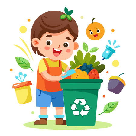 Illustration of painting activityのイラスト素材