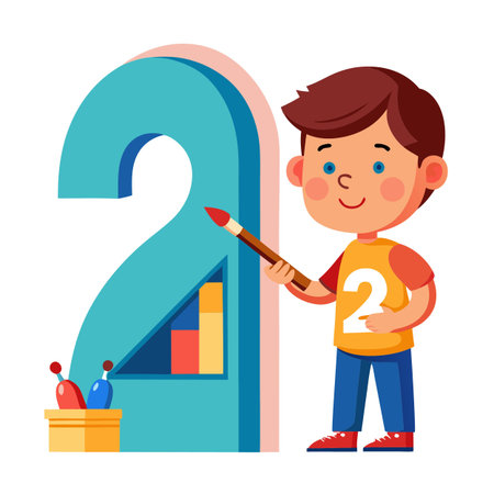 Illustration of painting activityのイラスト素材