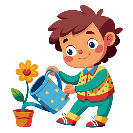 Illustration of painting activityのイラスト素材