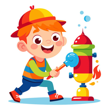 Illustration of painting activityのイラスト素材