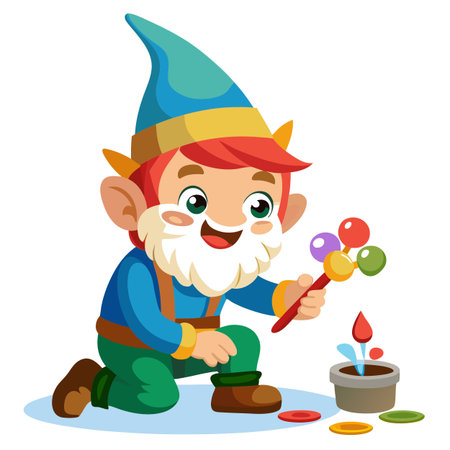 Illustration of painting activityのイラスト素材