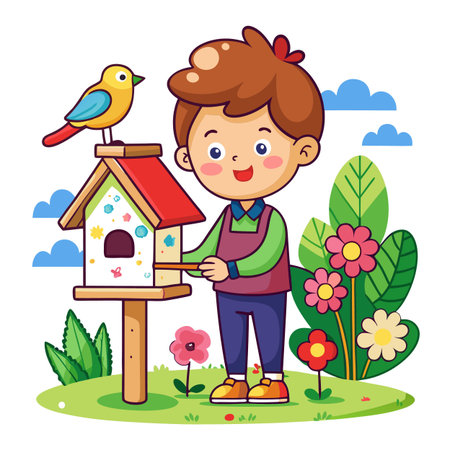 Illustration of painting activityのイラスト素材