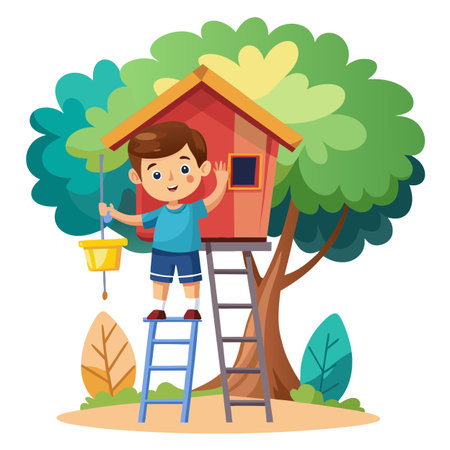 Illustration of painting activityのイラスト素材