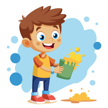 Illustration of painting activityのイラスト素材