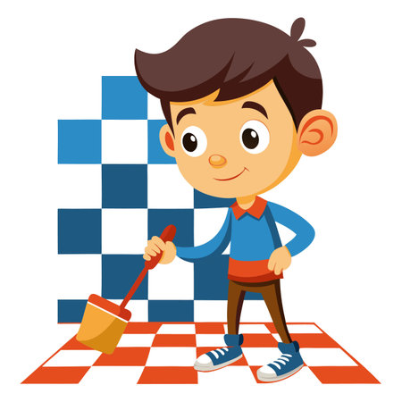 Illustration of painting activityのイラスト素材