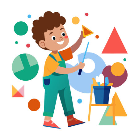 Illustration of painting activityのイラスト素材