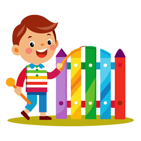 Illustration of painting activityのイラスト素材