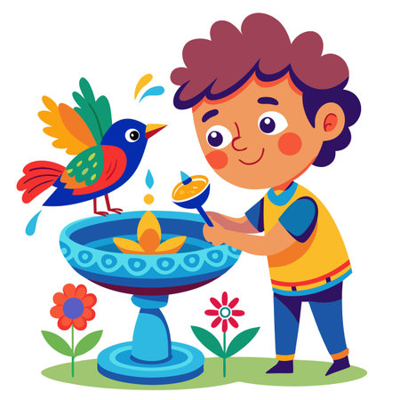 Illustration of painting activityのイラスト素材