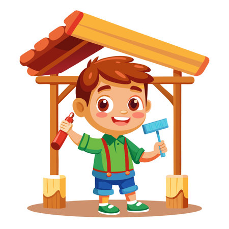 Illustration of painting activityのイラスト素材