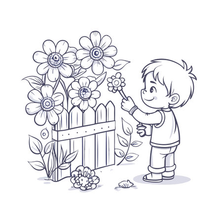 Illustration of painting activityのイラスト素材