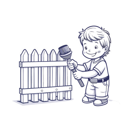 Illustration of painting activityのイラスト素材