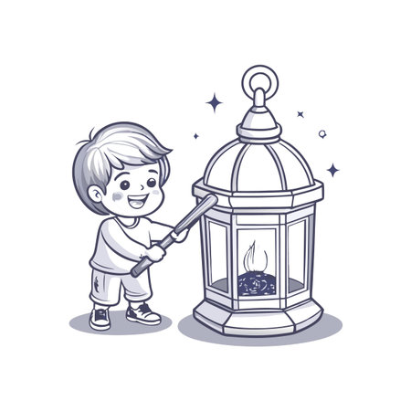 Illustration of painting activityのイラスト素材