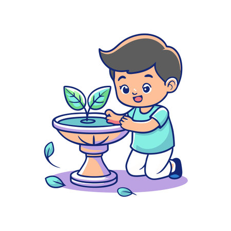 Illustration of painting activityのイラスト素材