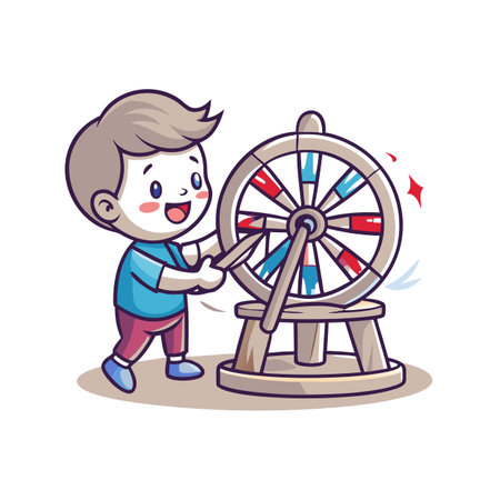 Illustration of painting activityのイラスト素材