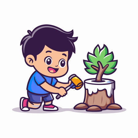 Illustration of painting activityのイラスト素材