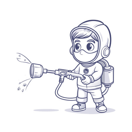 Illustration of painting activityのイラスト素材