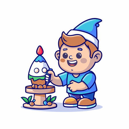 Illustration of painting activityのイラスト素材