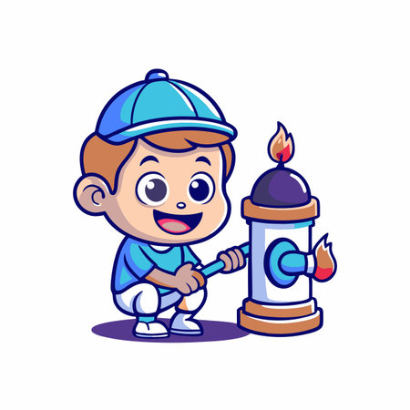 Illustration of painting activityのイラスト素材