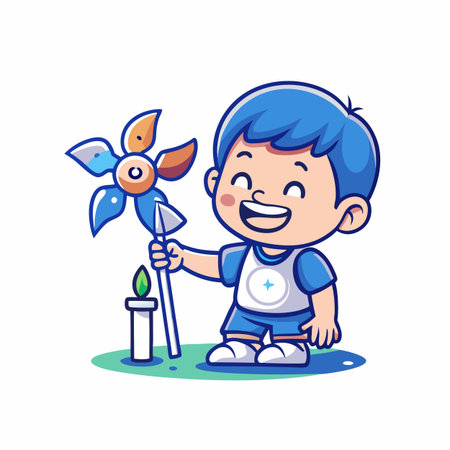 Illustration of painting activityのイラスト素材