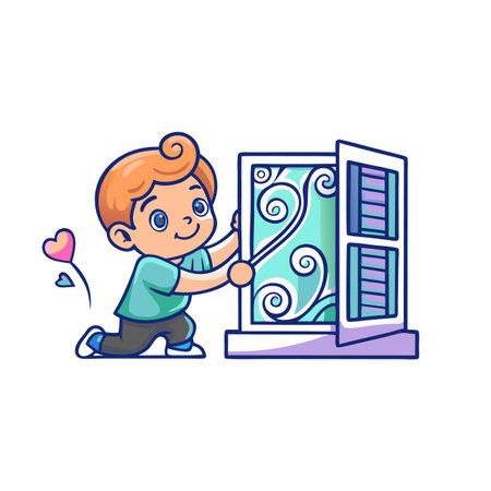 Illustration of painting activityのイラスト素材