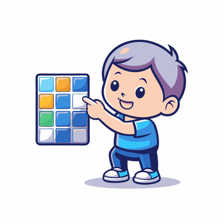 Illustration of painting activityのイラスト素材