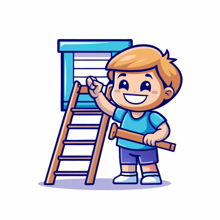 Illustration of painting activityのイラスト素材