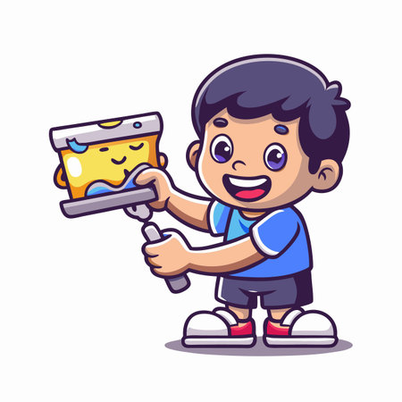 Illustration of painting activityのイラスト素材