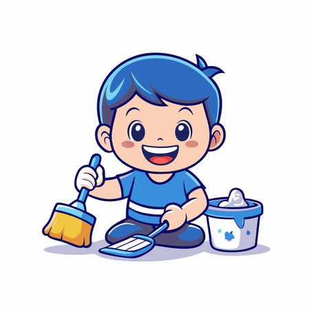 Illustration of painting activityのイラスト素材