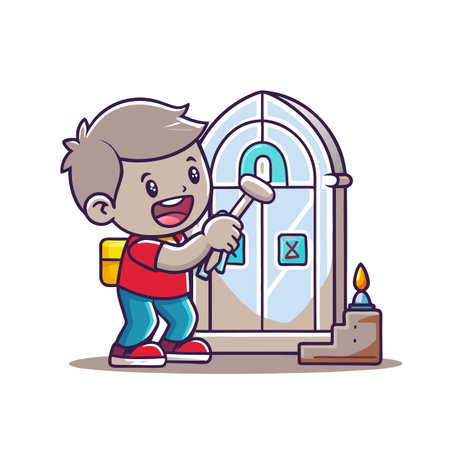 Illustration of painting activityのイラスト素材