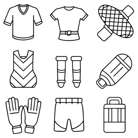 Set of sport iconsのイラスト素材