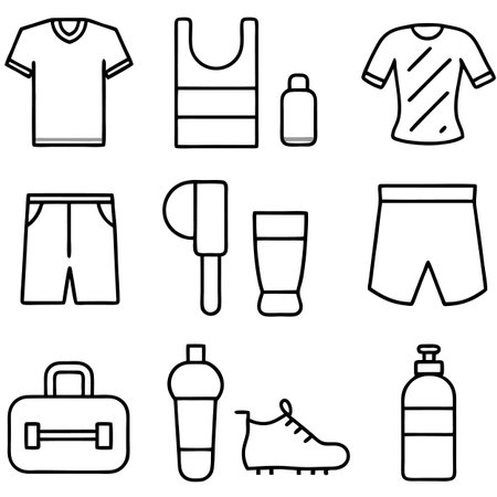 Set of sport iconsのイラスト素材