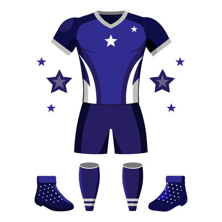 Jersey design of football sportのイラスト素材