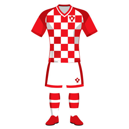 Jersey design of football sportのイラスト素材