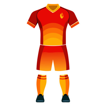 Jersey design of football sportのイラスト素材