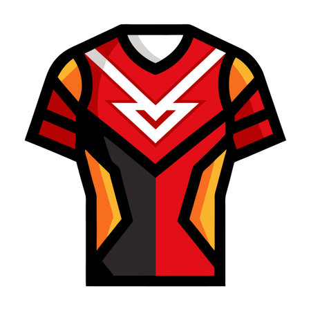 Jersey design of football sportのイラスト素材