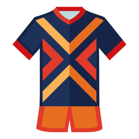 Jersey design of football sportのイラスト素材