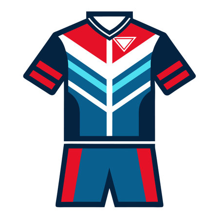 Jersey design of football sportのイラスト素材