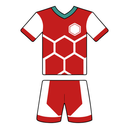 Jersey design of football sportのイラスト素材