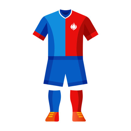 Jersey design of football sportのイラスト素材