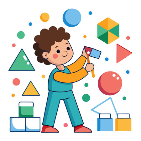 Illustration of painting activityのイラスト素材