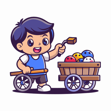 Illustration of painting activityのイラスト素材