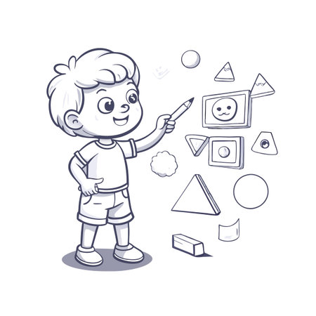 Illustration of painting activityのイラスト素材