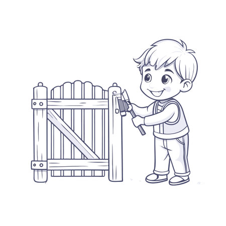 Illustration of painting activityのイラスト素材