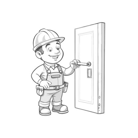 Illustration of construction work cartoon charactersのイラスト素材